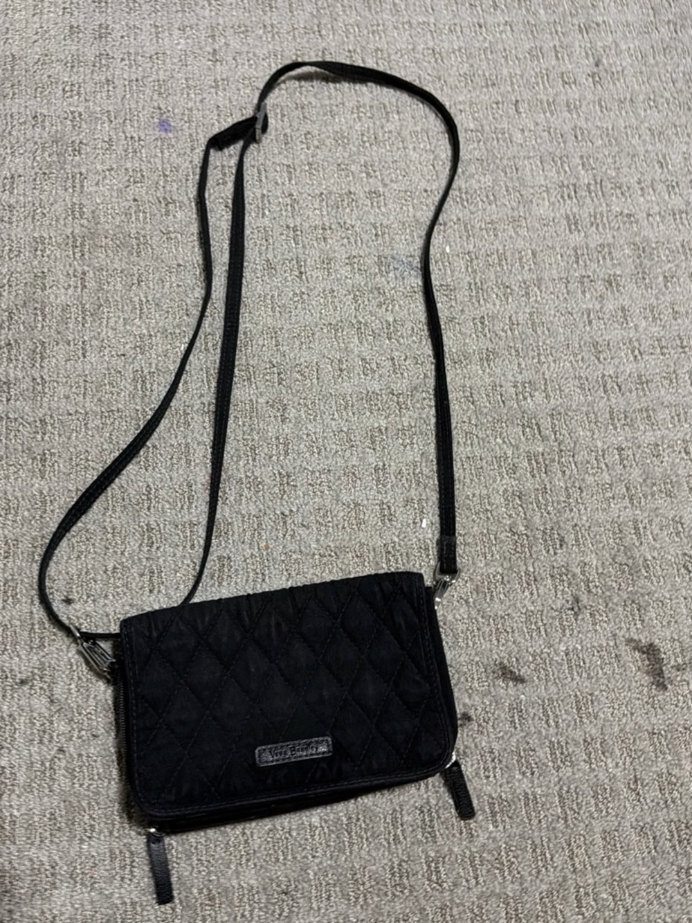 Vera Bradley Quilted Black Crossbody Bag